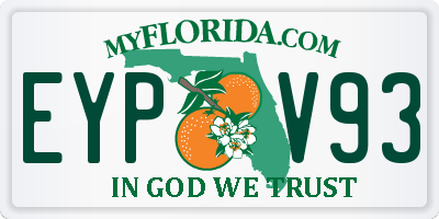 FL license plate EYPV93