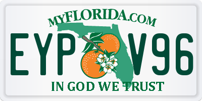 FL license plate EYPV96