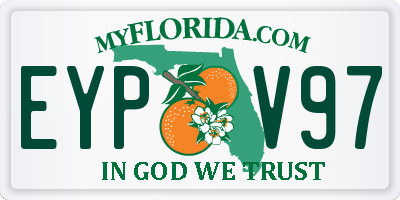 FL license plate EYPV97