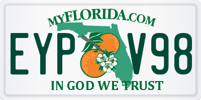 FL license plate EYPV98