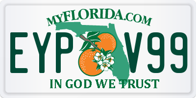 FL license plate EYPV99