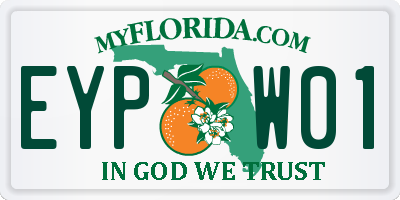 FL license plate EYPW01