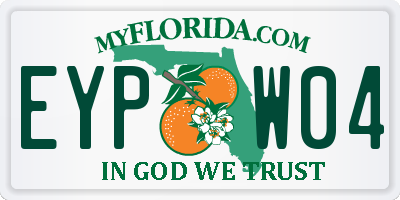FL license plate EYPW04