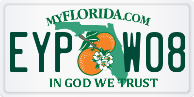 FL license plate EYPW08
