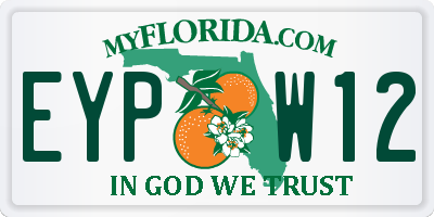 FL license plate EYPW12