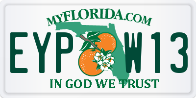 FL license plate EYPW13