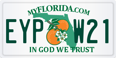 FL license plate EYPW21
