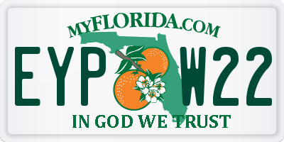 FL license plate EYPW22