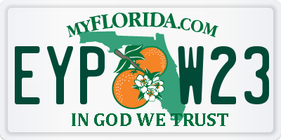 FL license plate EYPW23