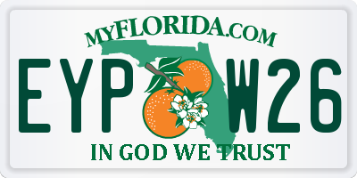 FL license plate EYPW26
