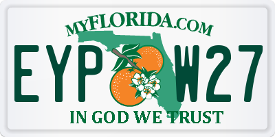 FL license plate EYPW27