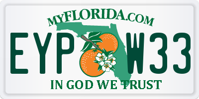 FL license plate EYPW33