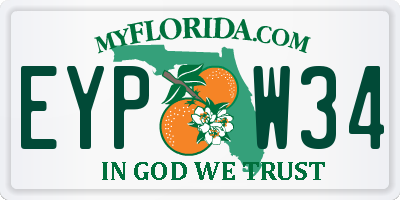 FL license plate EYPW34