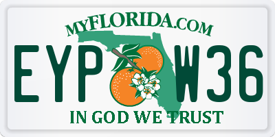 FL license plate EYPW36