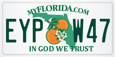 FL license plate EYPW47