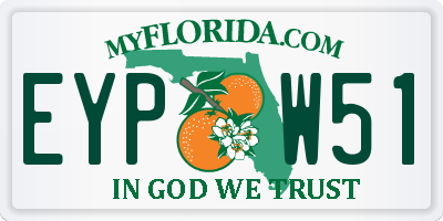 FL license plate EYPW51