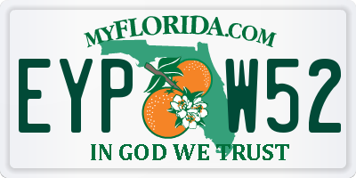 FL license plate EYPW52
