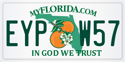 FL license plate EYPW57