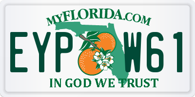 FL license plate EYPW61