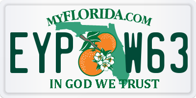 FL license plate EYPW63