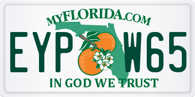 FL license plate EYPW65