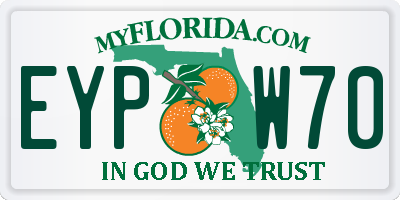 FL license plate EYPW70