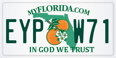FL license plate EYPW71