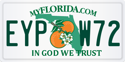 FL license plate EYPW72
