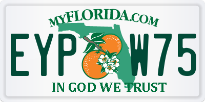 FL license plate EYPW75