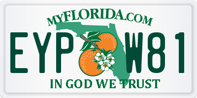 FL license plate EYPW81