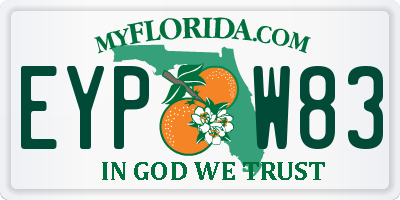 FL license plate EYPW83