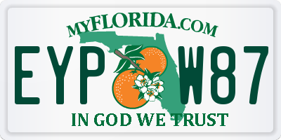 FL license plate EYPW87