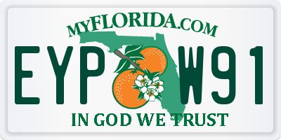 FL license plate EYPW91