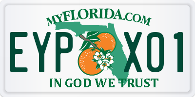 FL license plate EYPX01