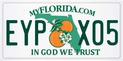 FL license plate EYPX05