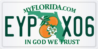 FL license plate EYPX06