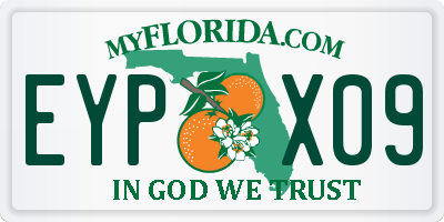 FL license plate EYPX09