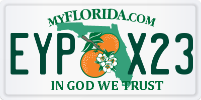 FL license plate EYPX23