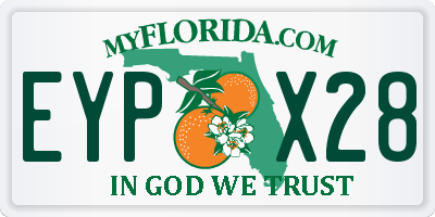 FL license plate EYPX28