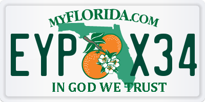 FL license plate EYPX34