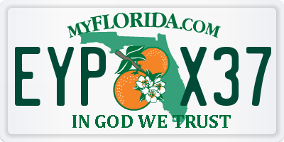 FL license plate EYPX37