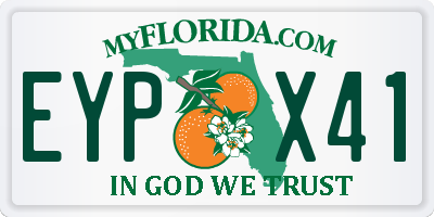 FL license plate EYPX41