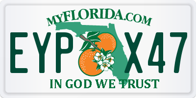 FL license plate EYPX47