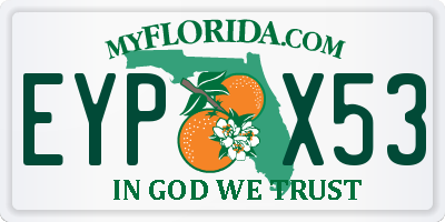FL license plate EYPX53