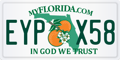 FL license plate EYPX58