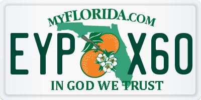 FL license plate EYPX60