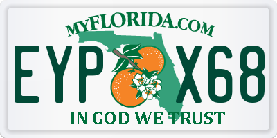 FL license plate EYPX68