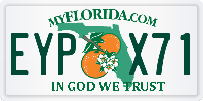 FL license plate EYPX71