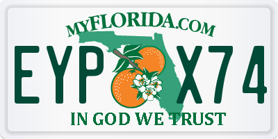 FL license plate EYPX74