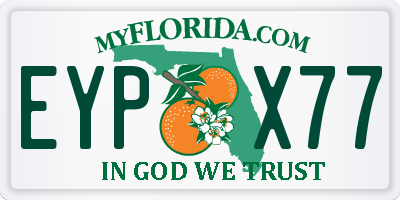 FL license plate EYPX77